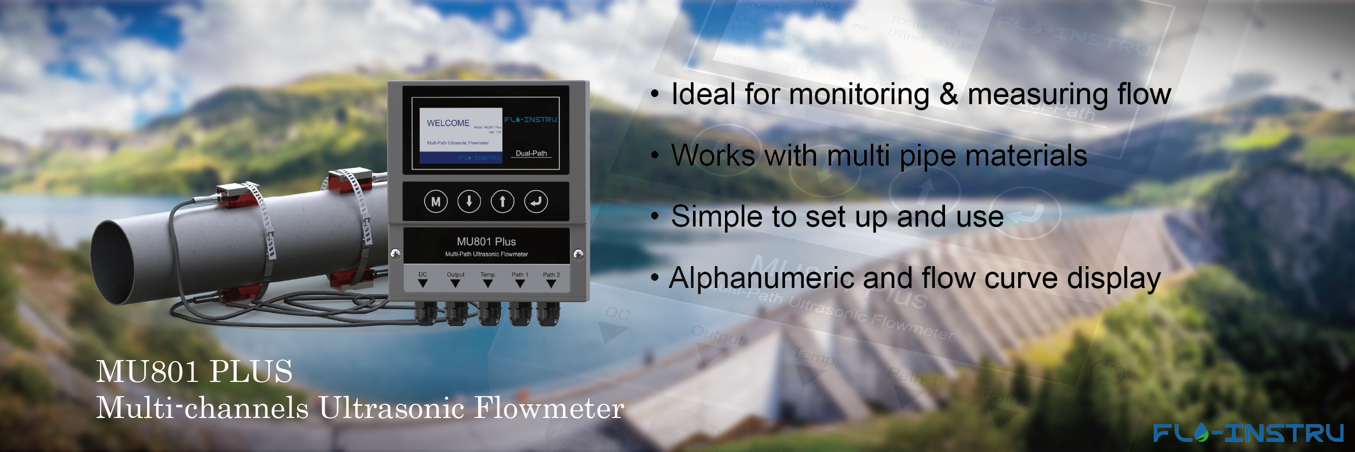 Kwaliteit Klem-op Ultrasone Debietmeter Fabriek